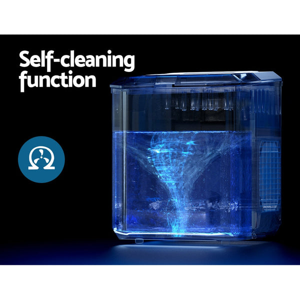 Devanti 12kg Ice Maker Machine Portable Ice Cube Tray Bar Countertop 2L Black Devanti