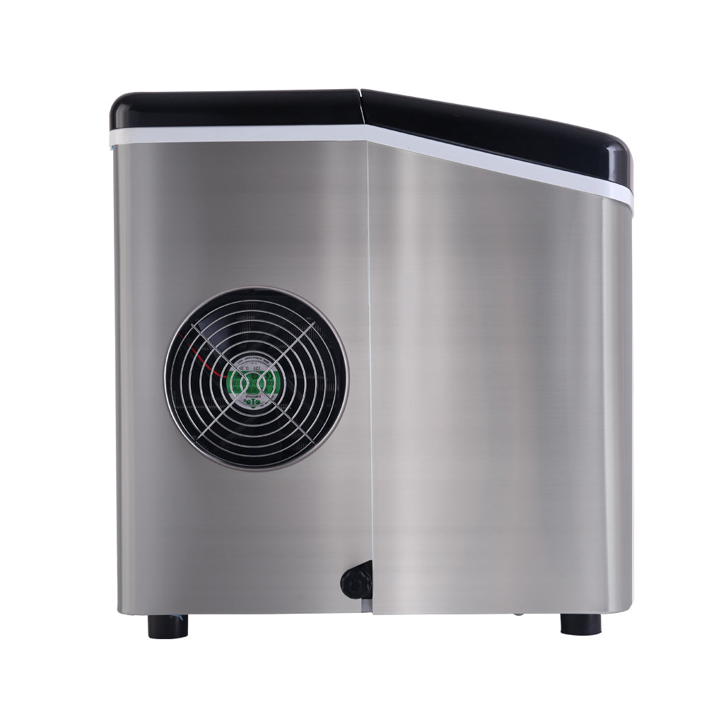 Devanti 3.2L Stainless Steel Portable Ice Cube Maker freeshipping - Awezingly