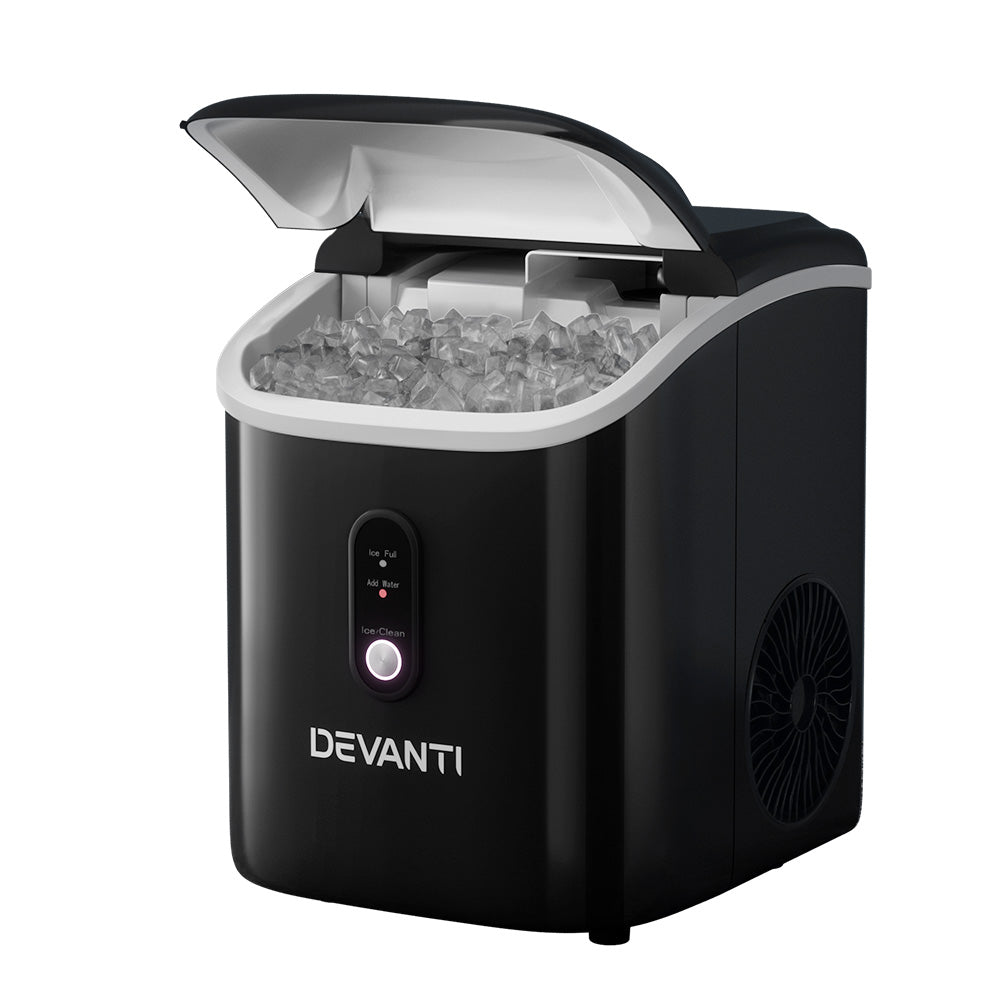 Devanti Portable Ice Maker Machine Nuggetc Ice Cube 15kg Bar Countertop Devanti