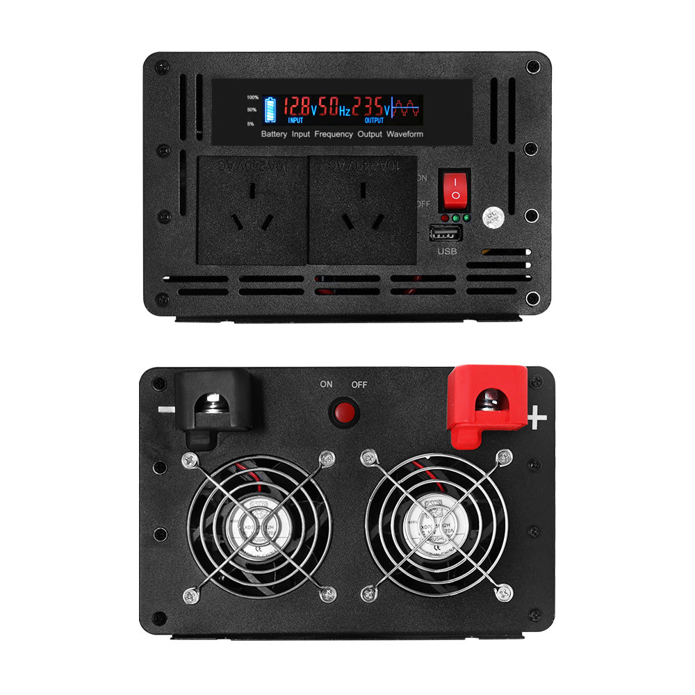 Giantz Power Inverter 3000W or 6000W Pure Sine Wave 12V-240V Camping Boat Caravan Giantz