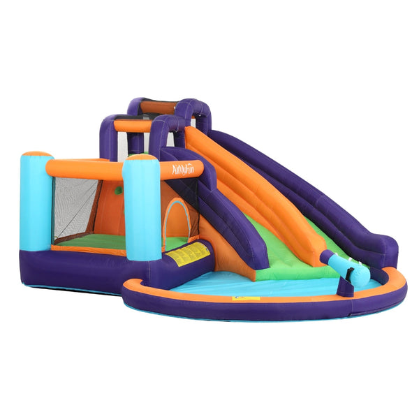 AirMyFun Inflatable Water Slide Kids Jumping Castle Splash Outdoor Double Slide AirMyFun