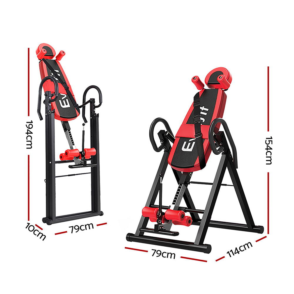 Everfit Inversion Table Gravity Stretcher Inverter Foldable Home Fitness Gym freeshipping - Awezingly