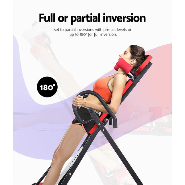 Everfit Inversion Table Gravity Stretcher Inverter Foldable Home Fitness Gym freeshipping - Awezingly