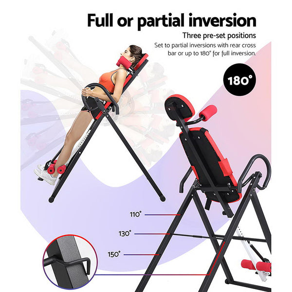 Everfit Inversion Table Gravity Stretcher Inverter Foldable Home Fitness Gym freeshipping - Awezingly