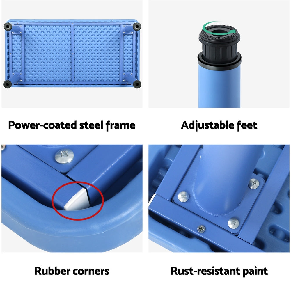 Keezi Kids Table Toddler Children Playing Table Party Study Plastic Desk 120cm Keezi