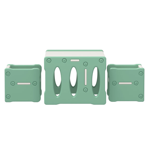 Keezi 3PCS Kids Table and Chairs Set HDPE Keezi