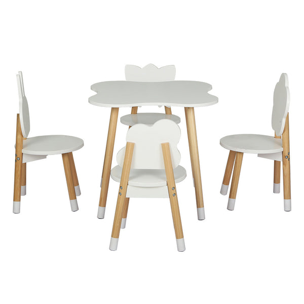 Keezi 5 Piece Kids Table and Chairs Set Children Activity Study Play Desk Keezi