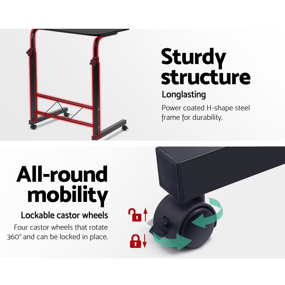 Portable Adjustable Wooden Latpop Stand - Black freeshipping - Awezingly