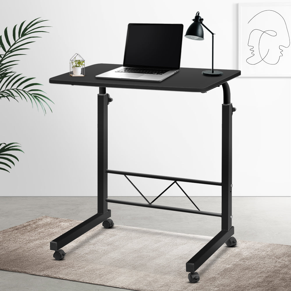 Portable Adjustable Wooden Latpop Stand - Black freeshipping - Awezingly