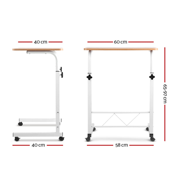 Portable Adjustable Wooden Laptop Stand - Light Wood freeshipping - Awezingly