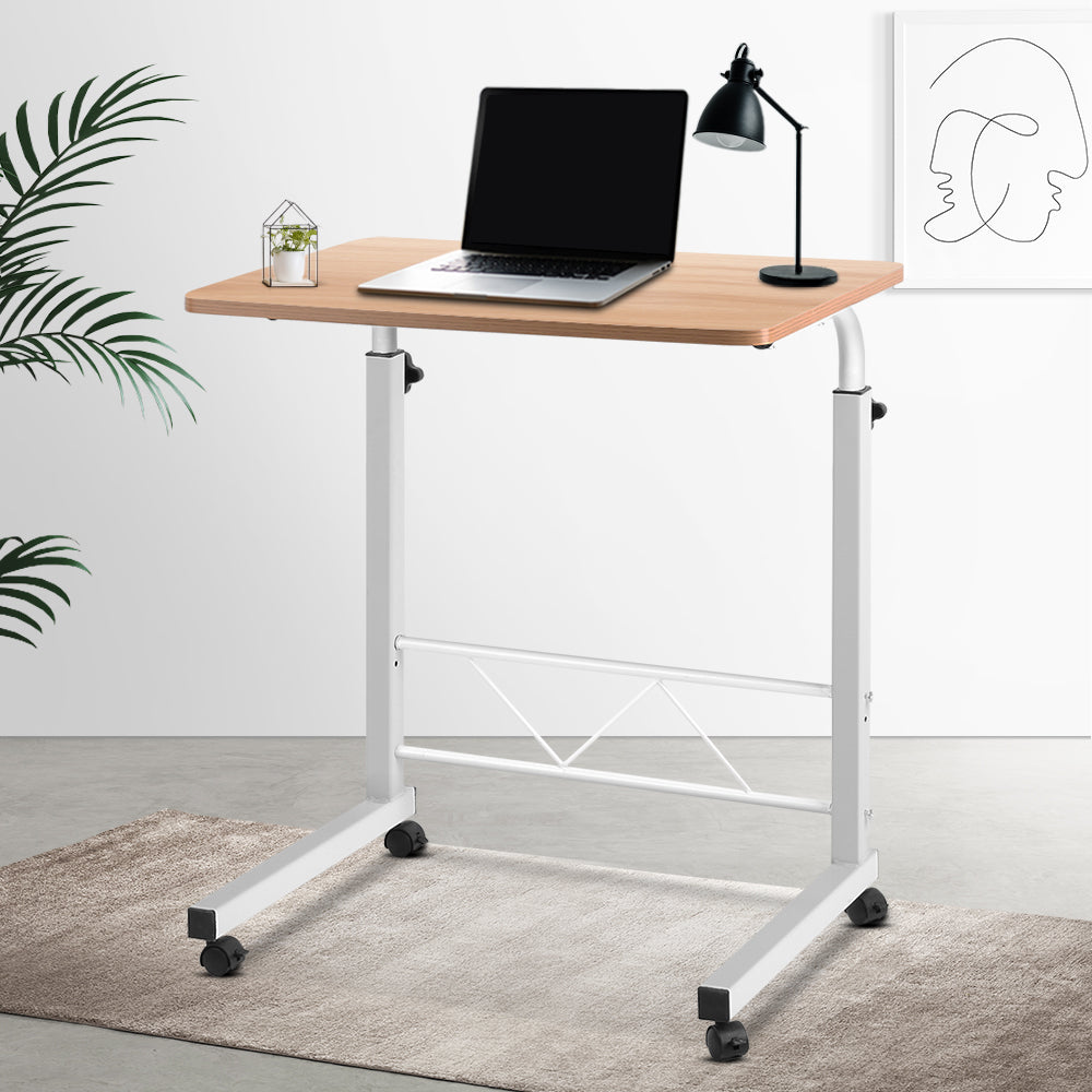 Portable Adjustable Wooden Laptop Stand - Light Wood freeshipping - Awezingly