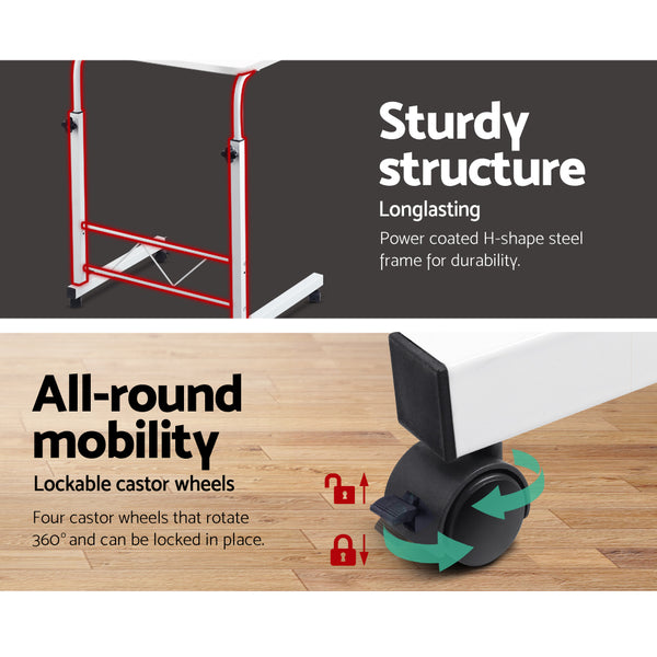 Portable Adjustable Wooden Latpop Stand - White freeshipping - Awezingly