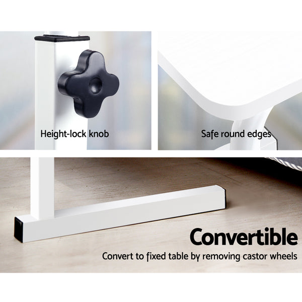 Portable Adjustable Wooden Latpop Stand - White freeshipping - Awezingly