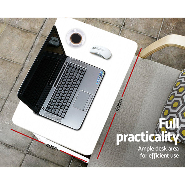 Portable Adjustable Wooden Latpop Stand - White freeshipping - Awezingly