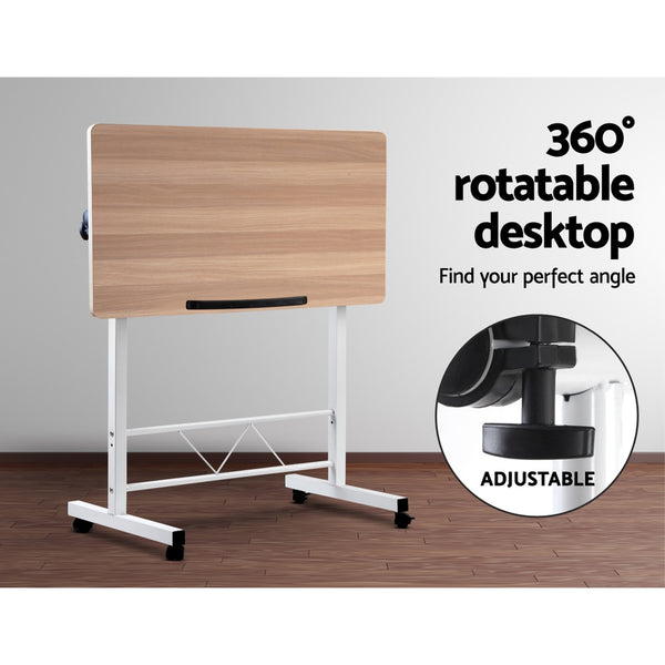 Portable Mobile Laptop Desk - Light Wood freeshipping - Awezingly