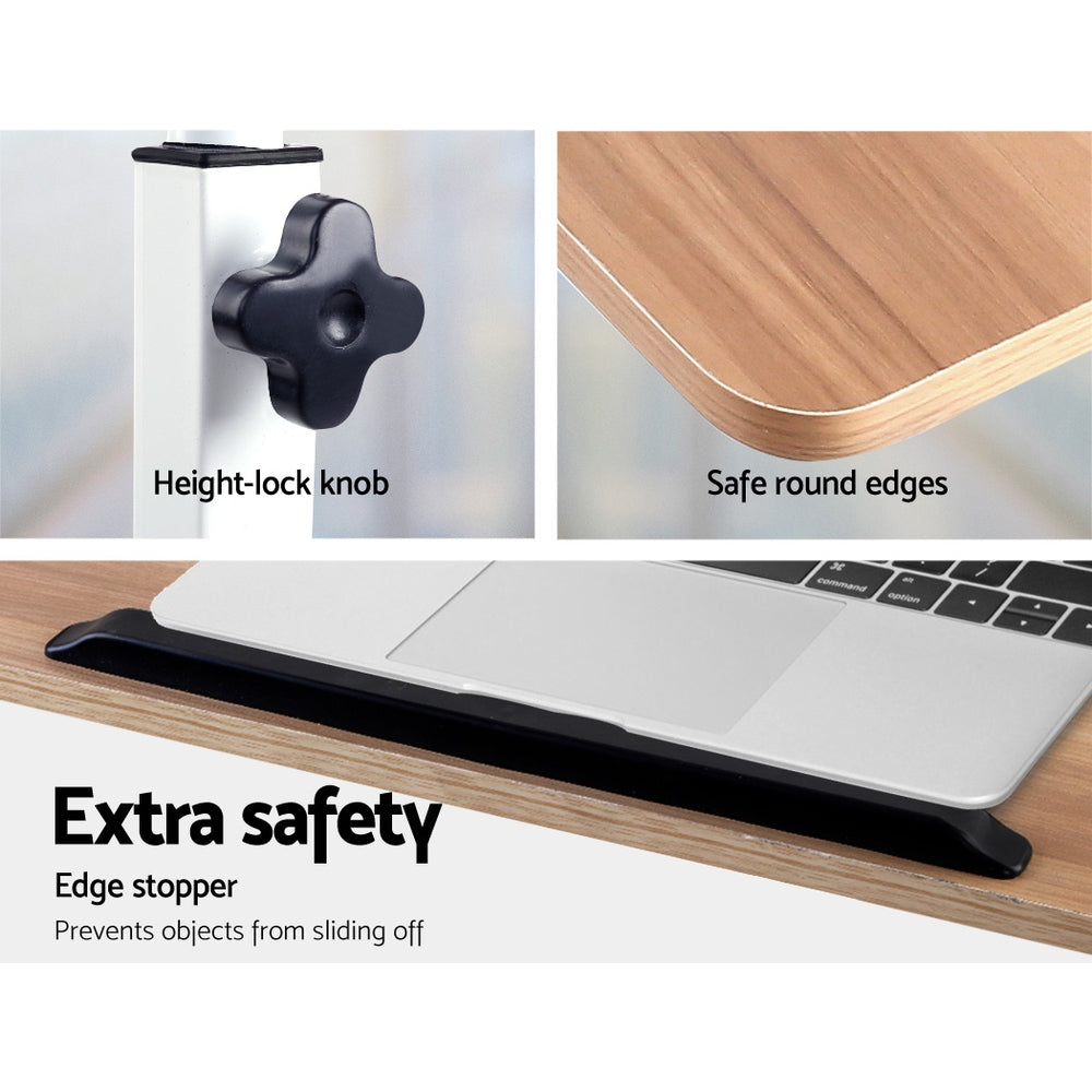 Portable Mobile Laptop Desk - Light Wood freeshipping - Awezingly