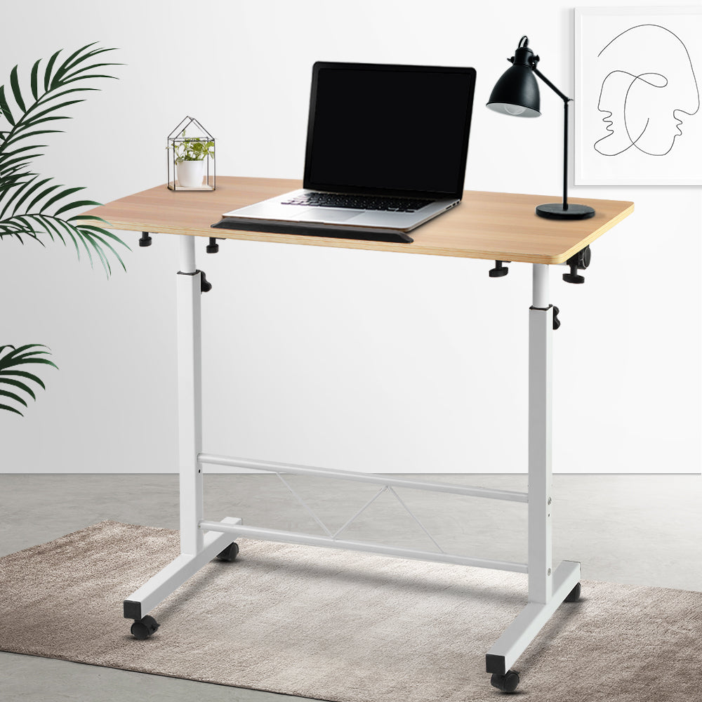 Portable Mobile Laptop Desk - Light Wood freeshipping - Awezingly