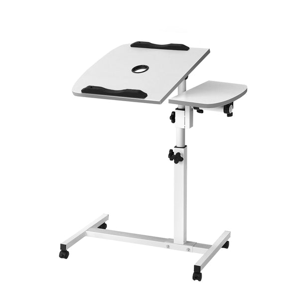 Adjustable Computer Stand with Cooler Fan - White freeshipping - Awezingly