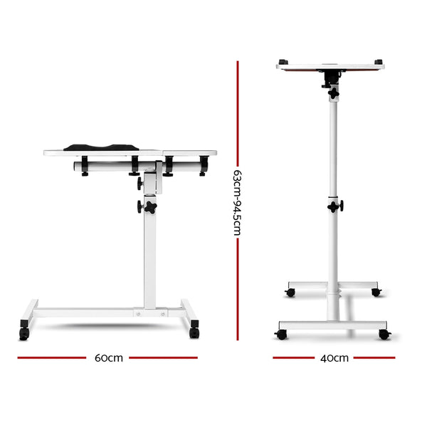 Adjustable Computer Stand with Cooler Fan - White freeshipping - Awezingly
