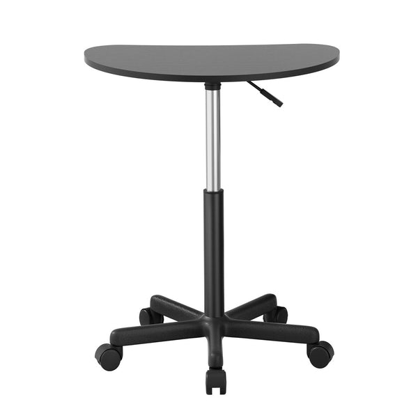 Artiss Laptop Desk Portable Height Adjustable Table Caster Wheels 60CM Black Artiss