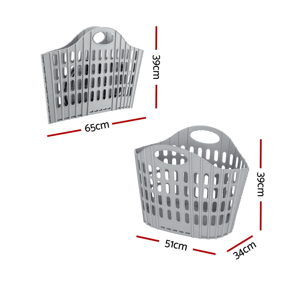 Artiss Laundry Basket Hamper Large Foldable Washing Clothes Storage Organiser Artiss