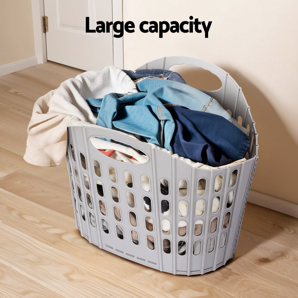 Artiss Laundry Basket Hamper Large Foldable Washing Clothes Storage Organiser Artiss