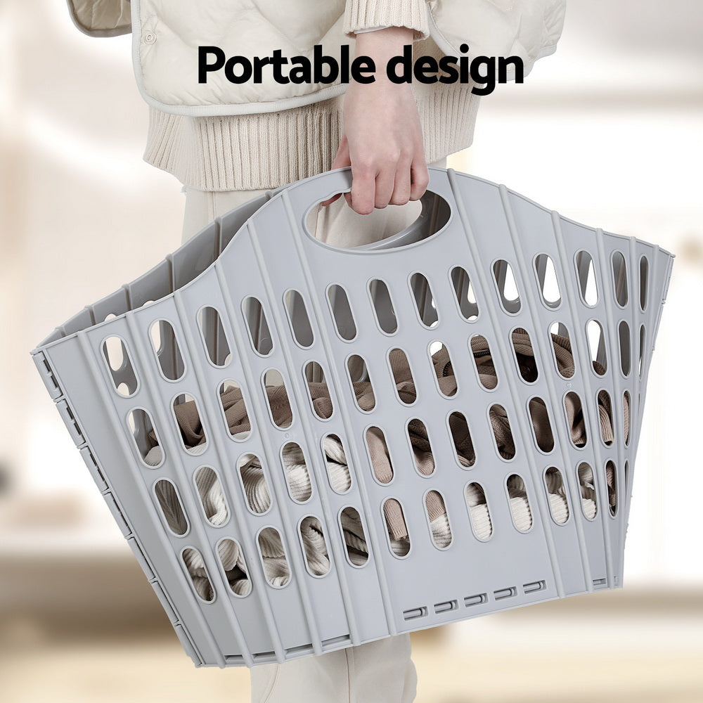 Artiss Laundry Basket Hamper Large Foldable Washing Clothes Storage Organiser Artiss
