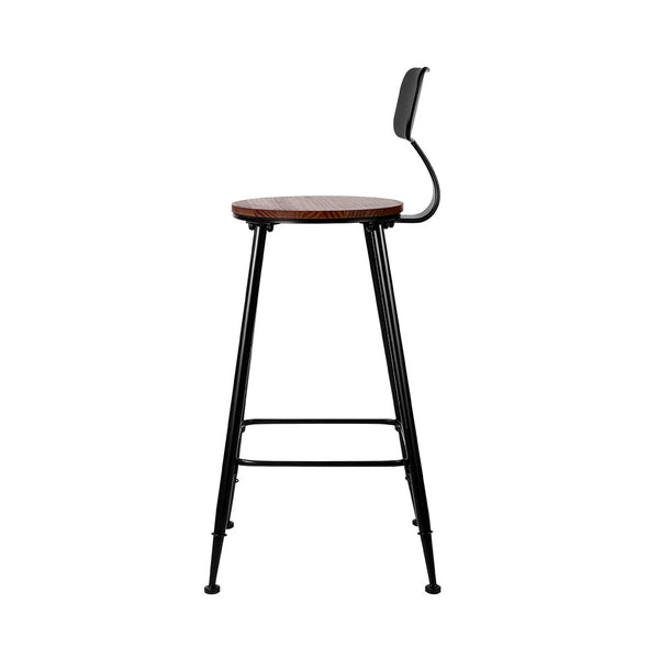 Artiss 4x Vintage Industrial Bar Stool Retro Barstools Dining Chairs Kitchen Artiss