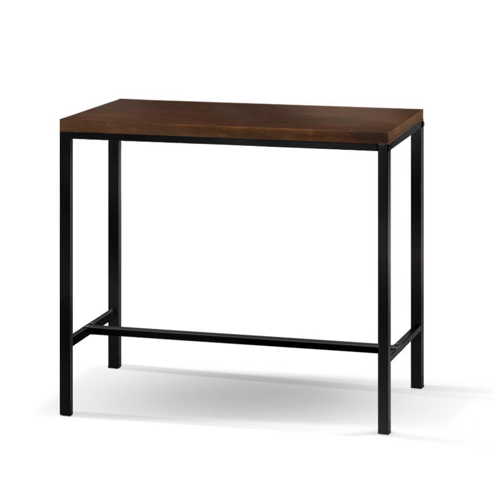 Artiss Vintage Industrial High Bar Table for Stool Kitchen Cafe Desk Dark Brown freeshipping - Awezingly