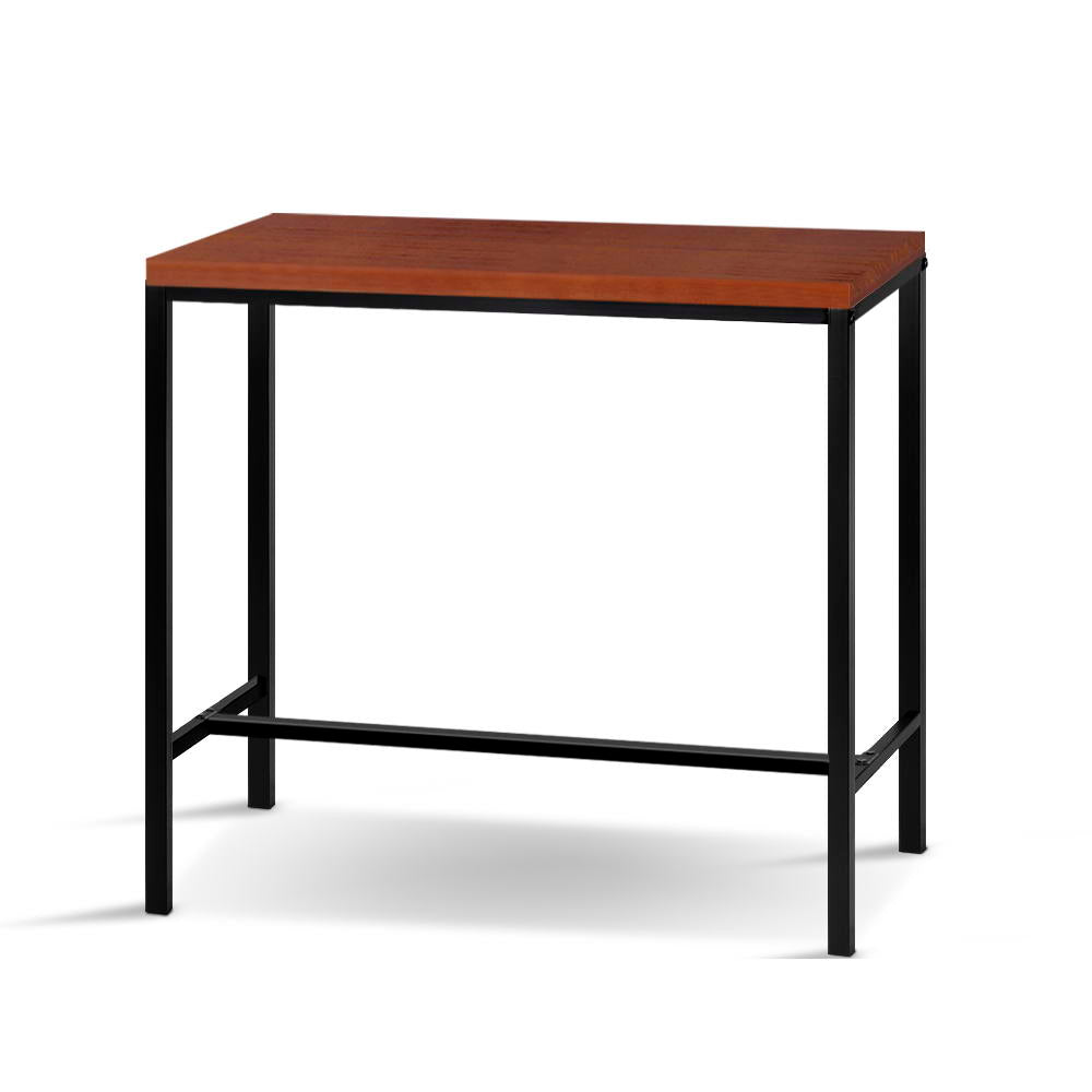Artiss Vintage Bar Table ALEX Retro Pine Wood Metal Frame freeshipping - Awezingly
