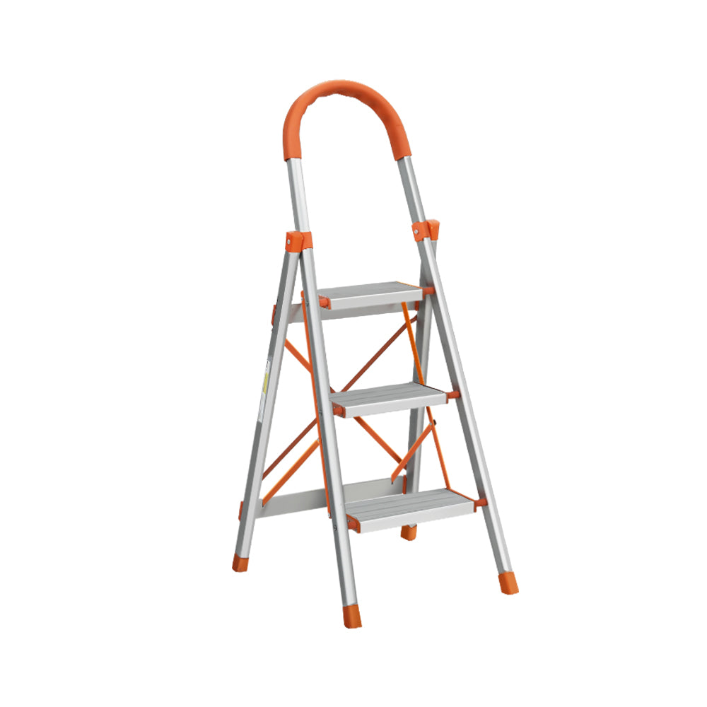 Giantz 3 Step Ladder Multi-Purpose Folding Aluminium Light Weight Non Slip Platform Giantz