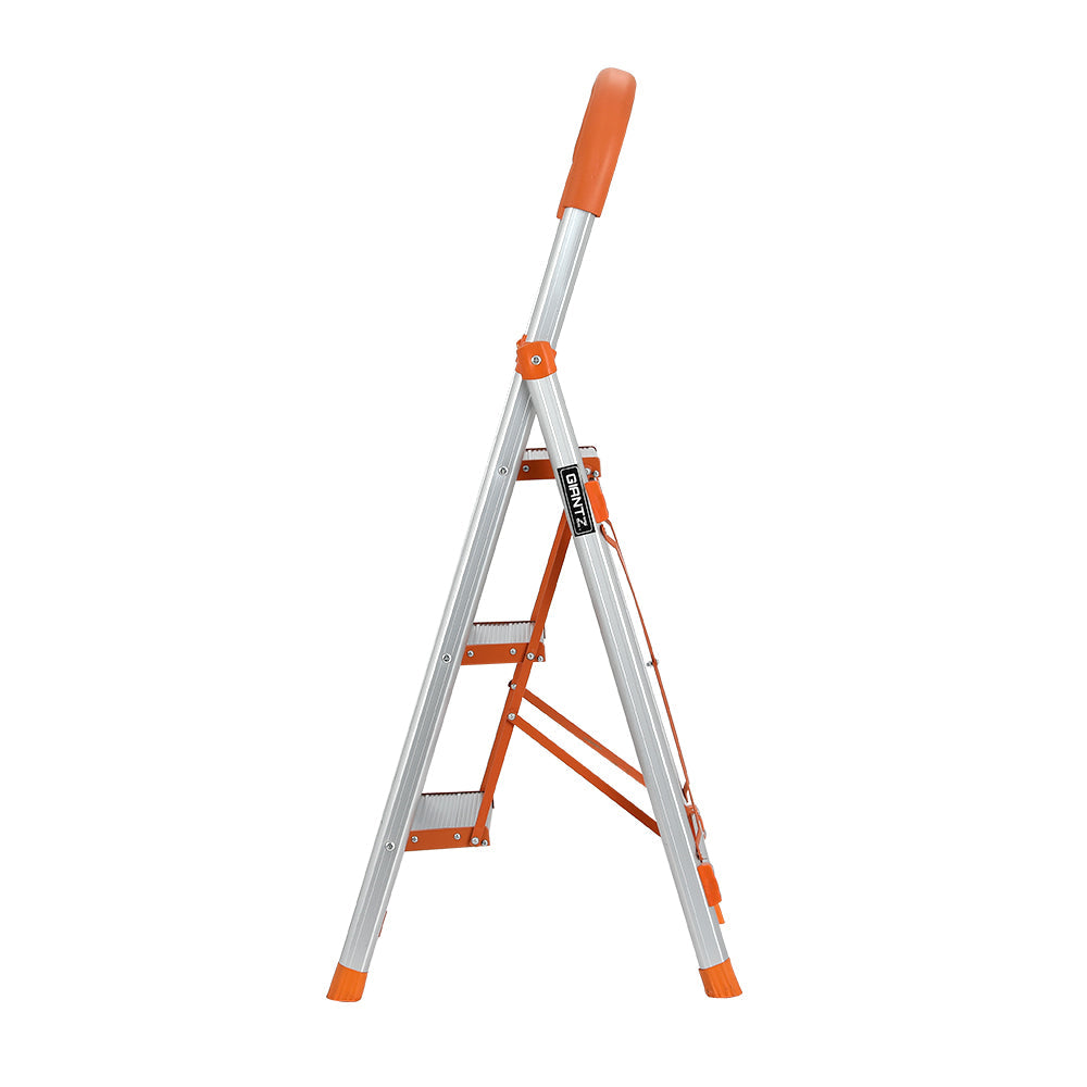 Giantz 3 Step Ladder Multi-Purpose Folding Aluminium Light Weight Non Slip Platform Giantz