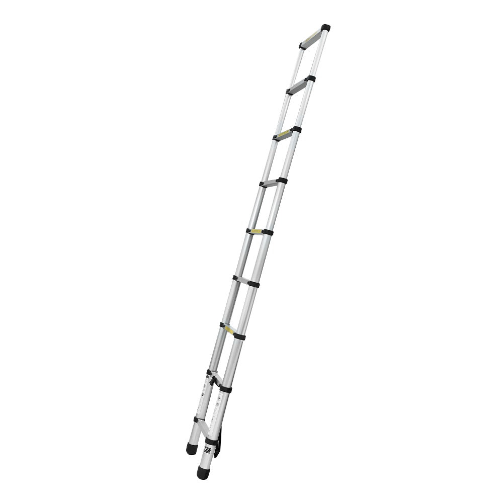 Giantz 2.6M Telescopic Ladder Aluminium Extension Extendable Steps Adjustable Height Giantz