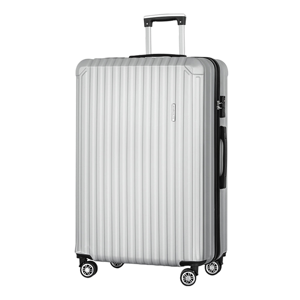 Wanderlite 28'' Luggage Travel Suitcase Set TSA Hard Case Lightweight Light Grey Wanderlite