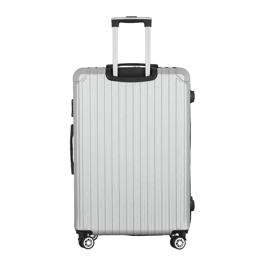 Wanderlite 28'' Luggage Travel Suitcase Set TSA Hard Case Lightweight Light Grey Wanderlite