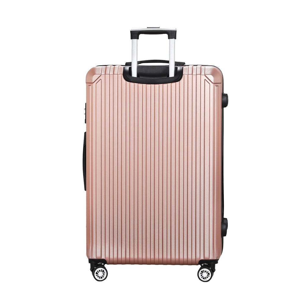 Wanderlite 28'' Luggage Travel Suitcase Set TSA Carry On Hard Case Rose Gold Does not apply