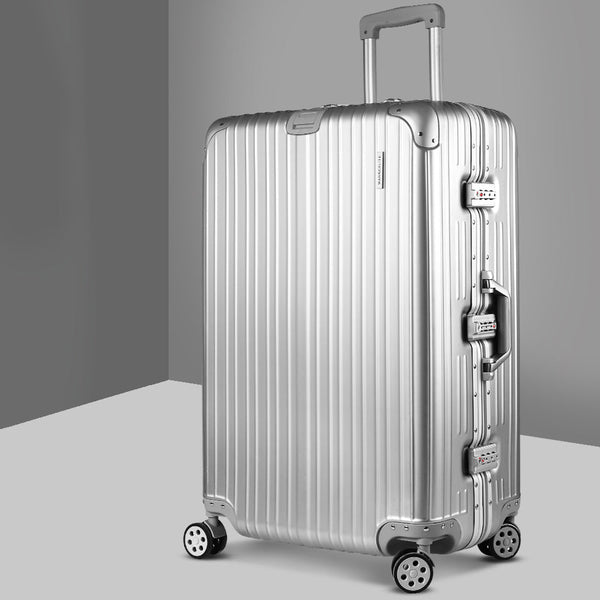Wanderlite 28'' Luggage Travel Suitcase Set TSA Hard Case Lightweight Aluminum Wanderlite
