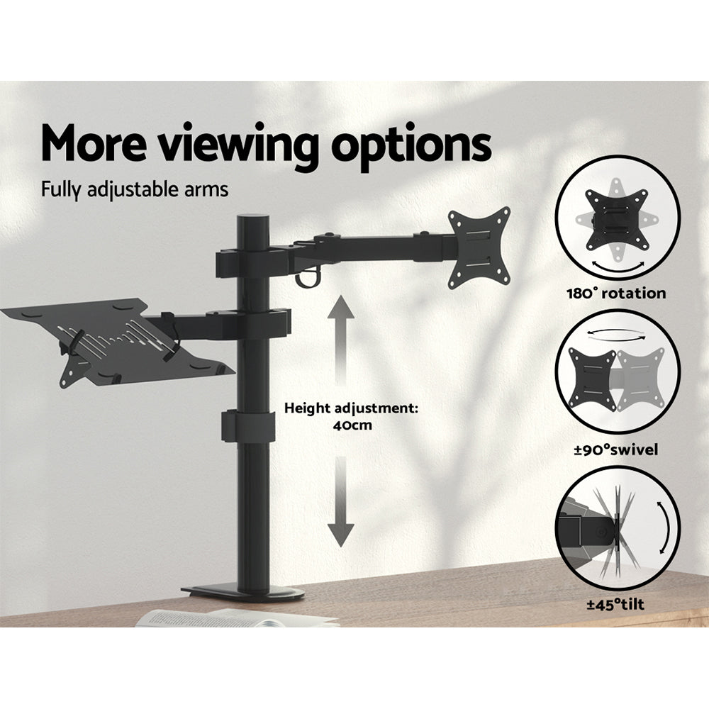 Artiss Monitor Arm Stand Laptop Tray Display Desk Mount Bracket Screen Holder Artiss