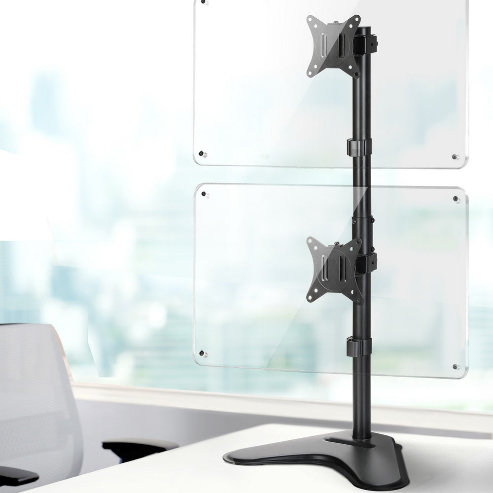 Artiss Monitor Arm Stand Dual Mount HD LED TV Bracket Holder Freestanding Artiss