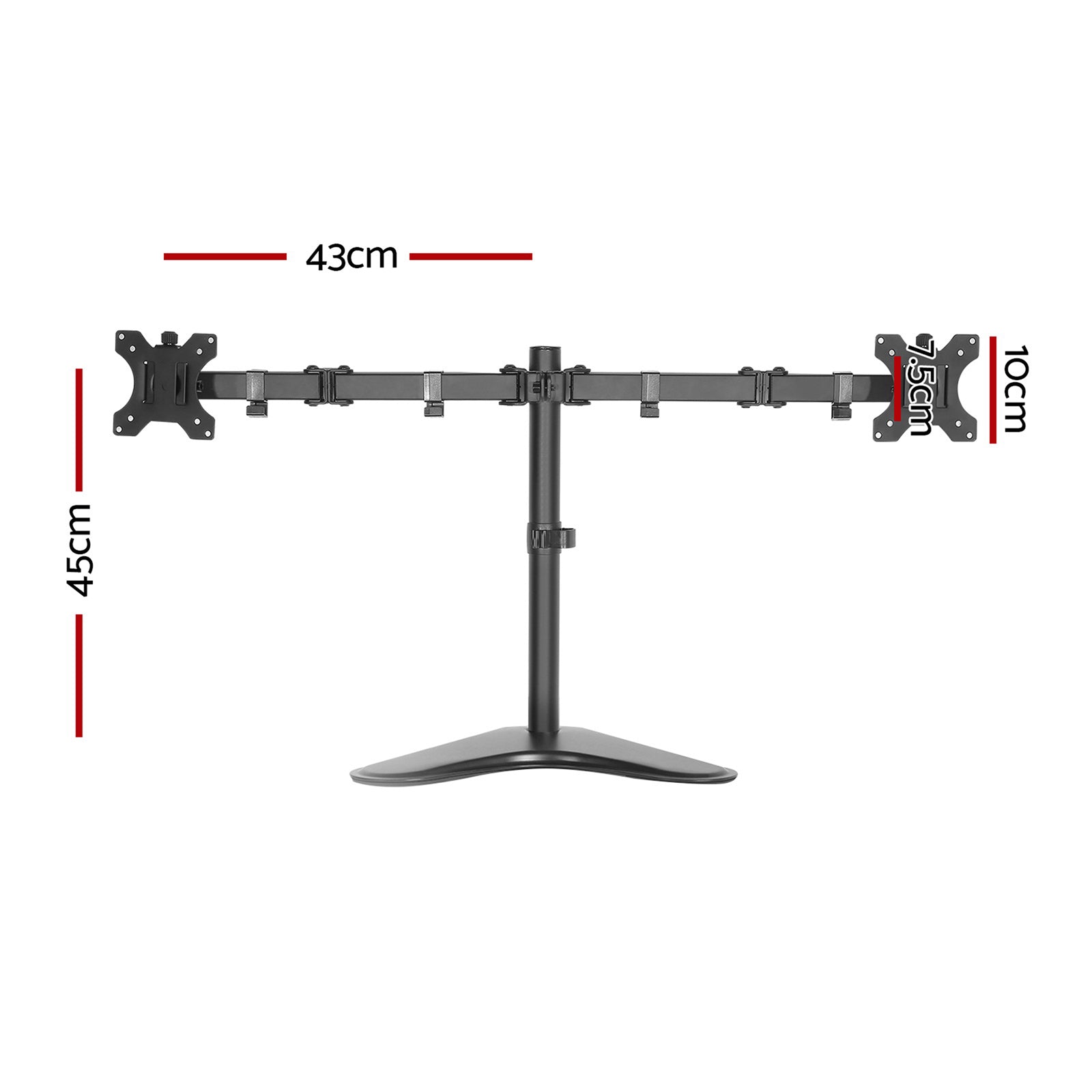 Dual HD LED Monitor Arm Stand TV Mount Holder 2 Arm Display Freestanding freeshipping - Awezingly