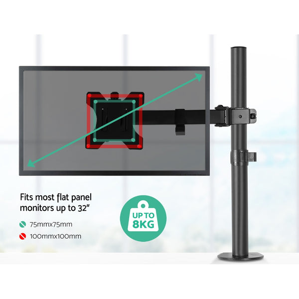 Dual LED Monitor Stand 2 Arm Hold Two LCD Screen TV Desk Mount Bracket freeshipping - Awezingly