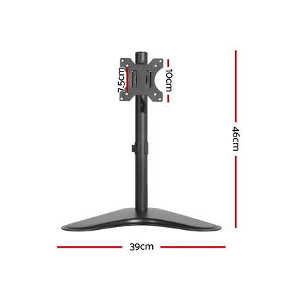 Single HD LED Monitor Arm Stand TV Mount Bracket Holder Freestanding