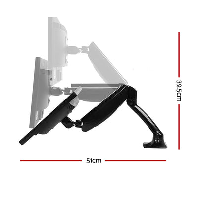 Adjustable Monitor Arm Desk Mounted - Black