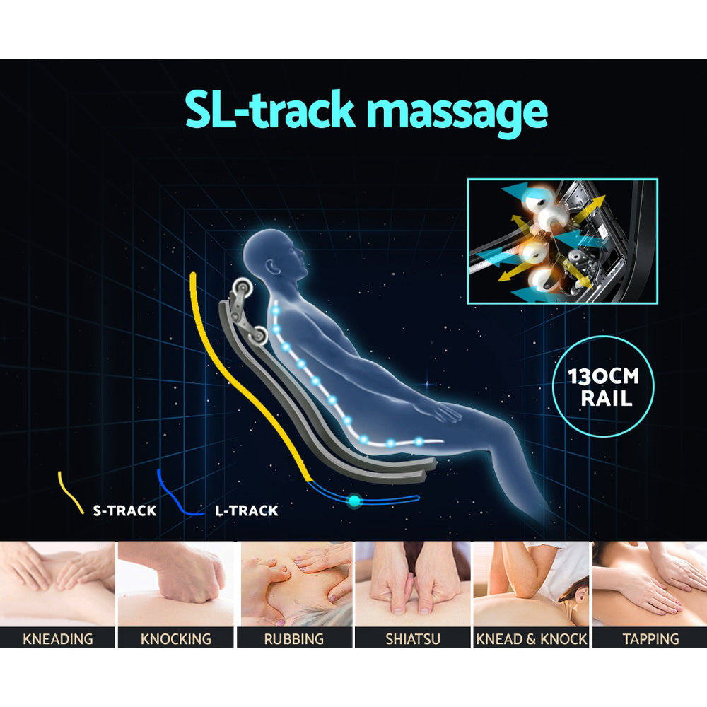 Livemor Massage Chair Electric 4D Recliner Shiatsu Zero Gravity Home Massager Livemor