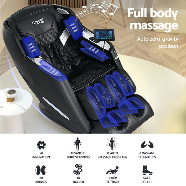 Livemor Massage Chair Electric Recliner Home Massager Oren Livemor