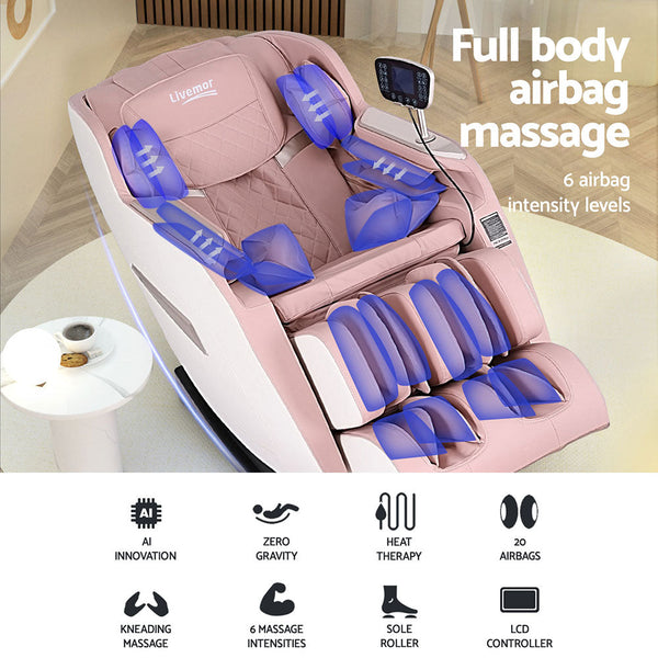 Livemor Massage Chair Electric Recliner Home Massager Amos Livemor