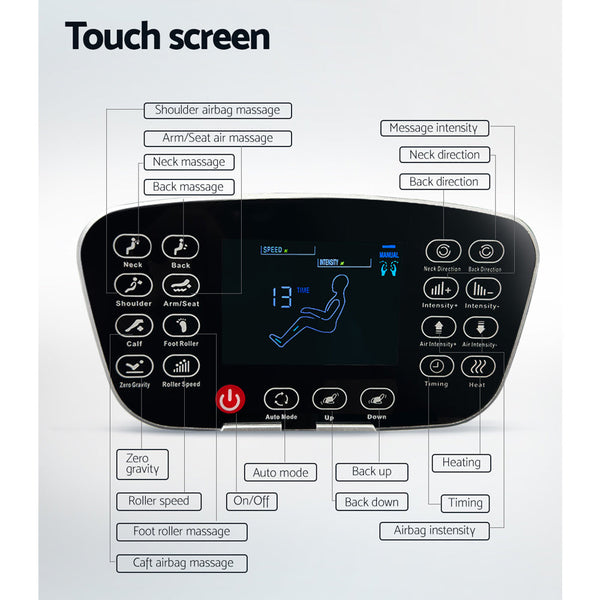 Livemor Electric Massage Chair Full Body Reclining Zero Shiatsu Heating Massager Livemor