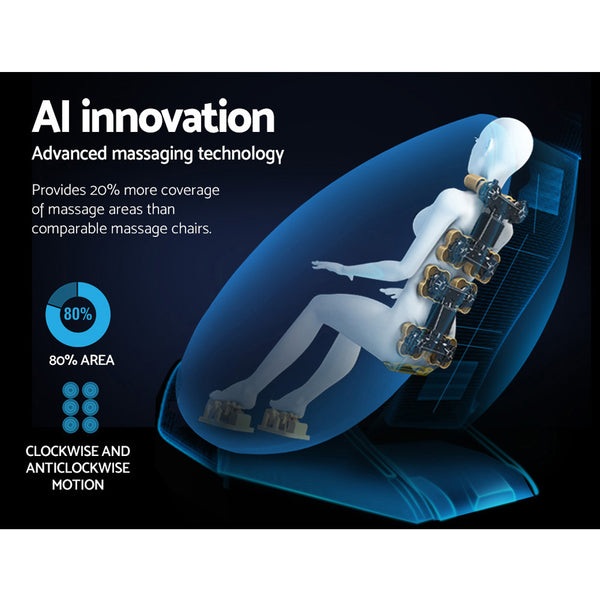 Livemor Electric Massage Chair Zero Gravity Recliner Body Back Shiatsu Massager freeshipping - Awezingly