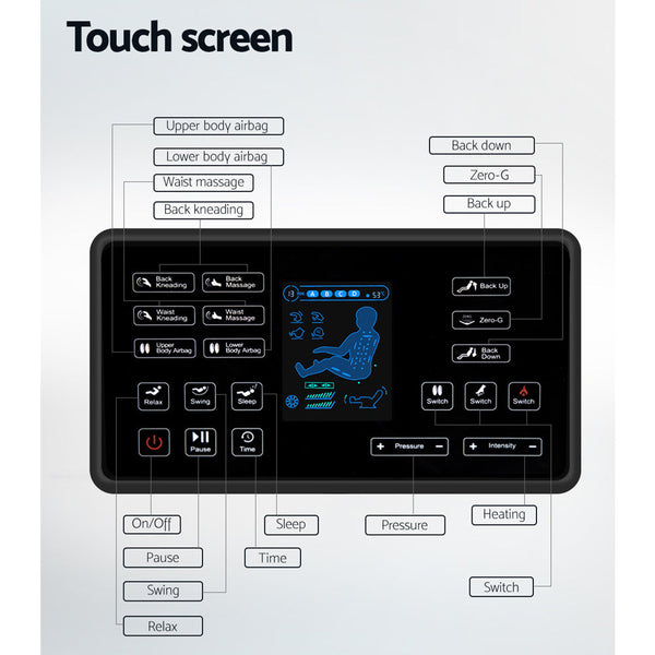 Livemor Massage Chair Electric Chairs Recliner Shiatsu Gravity Heating Massager Livemor