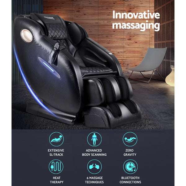 Livemor Electric Massage Chair SL Track Full Body Air Bags Shiatsu Massaging Massager freeshipping - Awezingly